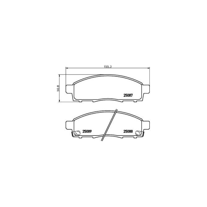 Set placute frana,frana disc BREMBO