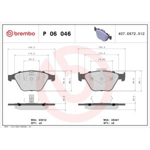 Set placute frana,frana disc BREMBO