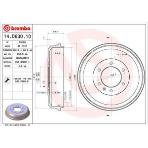 Tambur frana BREMBO