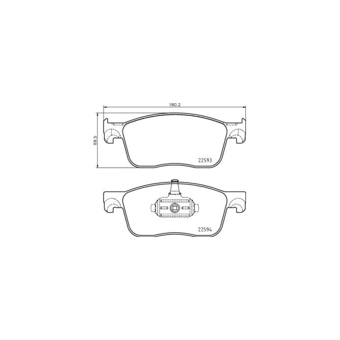 Set placute frana,frana disc BREMBO