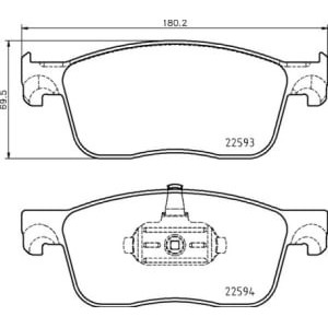 Set placute frana,frana disc BREMBO