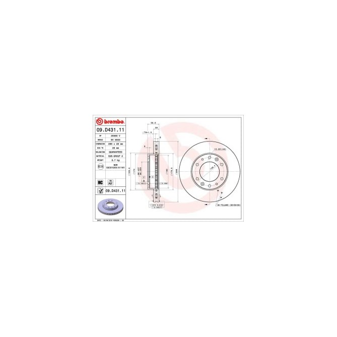 Disc frana BREMBO