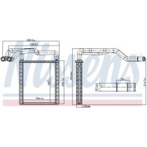 Schimbator caldura, incalzire habitaclu NISSENS