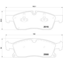 Set placute frana,frana disc BREMBO