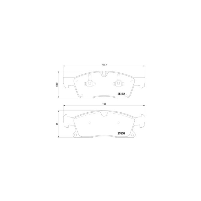 Set placute frana,frana disc BREMBO