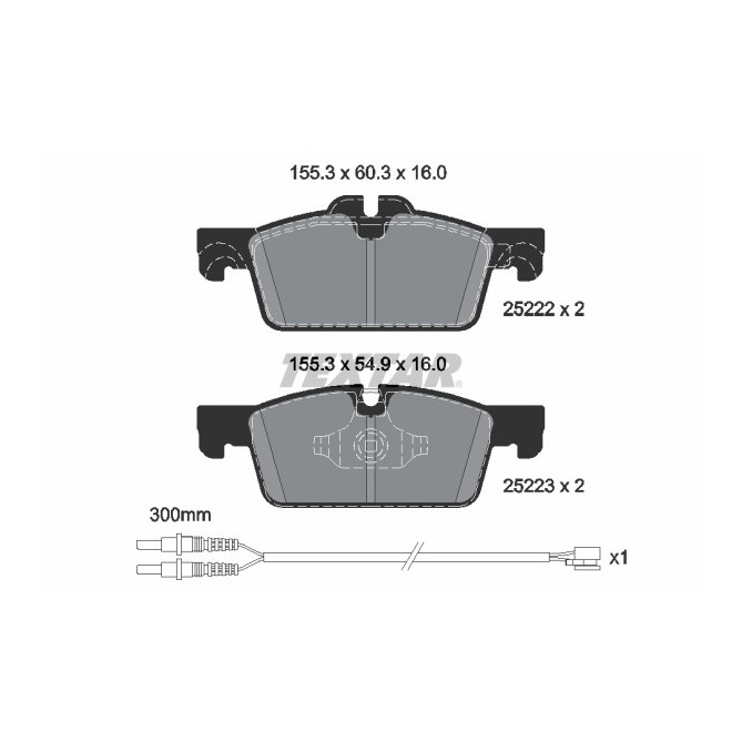 Set placute frana,frana disc TEXTAR