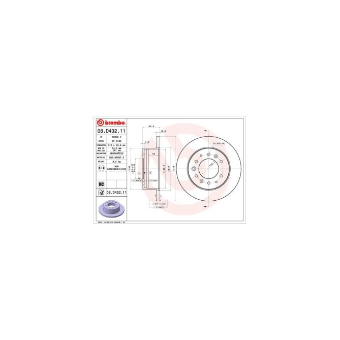 Disc frana BREMBO