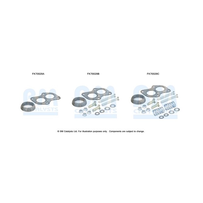 Set montare, sistem de esapament BM CATALYSTS