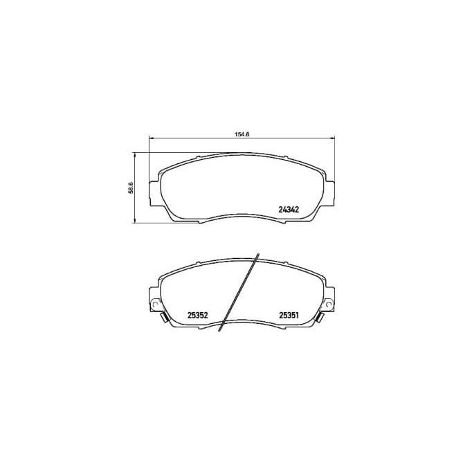 Set placute frana,frana disc BREMBO