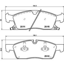 Set placute frana,frana disc BREMBO