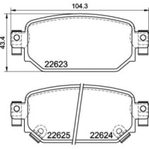 Set placute frana,frana disc BREMBO