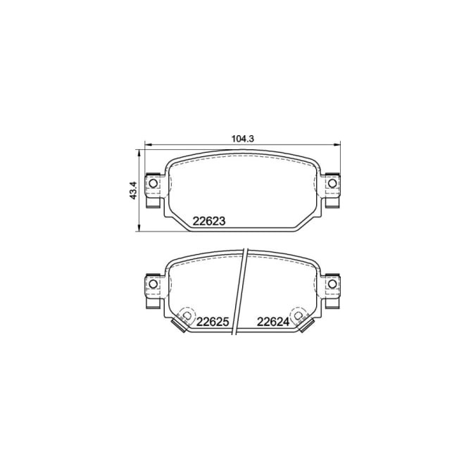 Set placute frana,frana disc BREMBO