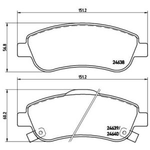 Set placute frana,frana disc BREMBO