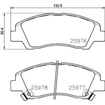 Set placute frana,frana disc BREMBO