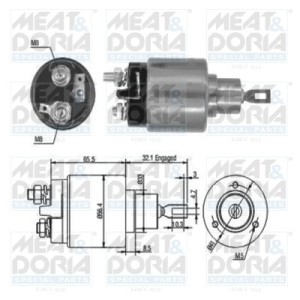 Solenoid, electromotor 