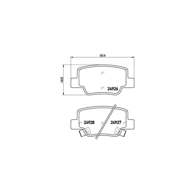 Set placute frana,frana disc BREMBO