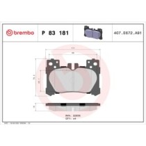 Set placute frana,frana disc BREMBO