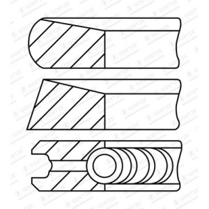 Set segmenti piston GOETZE