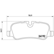 Set placute frana,frana disc BREMBO