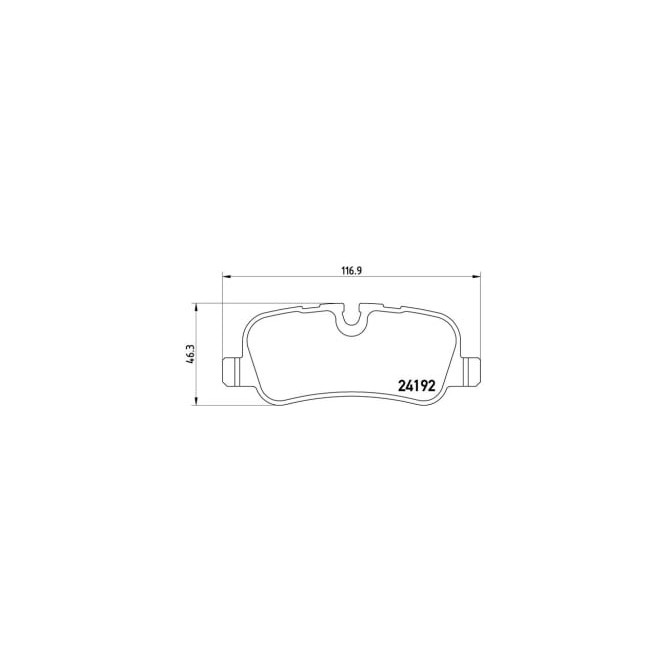 Set placute frana,frana disc BREMBO