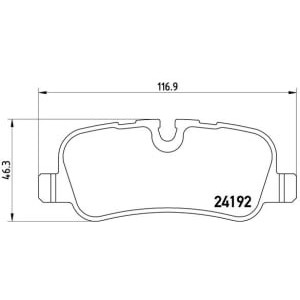 Set placute frana,frana disc BREMBO