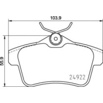 Set placute frana,frana disc BREMBO