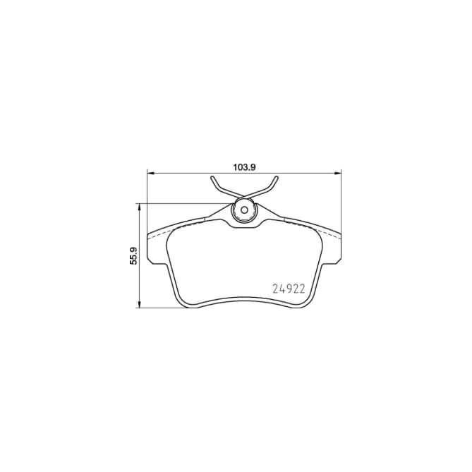 Set placute frana,frana disc BREMBO