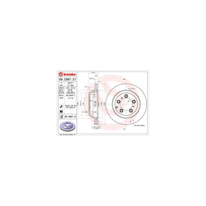 Disc frana BREMBO