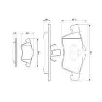 Set placute frana,frana disc BOSCH