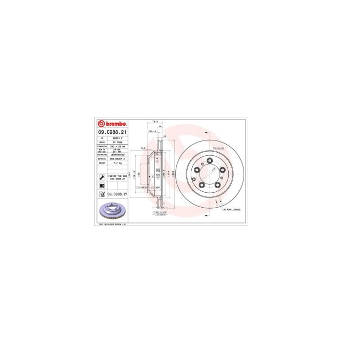 Disc frana BREMBO