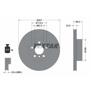 Disc frana TEXTAR