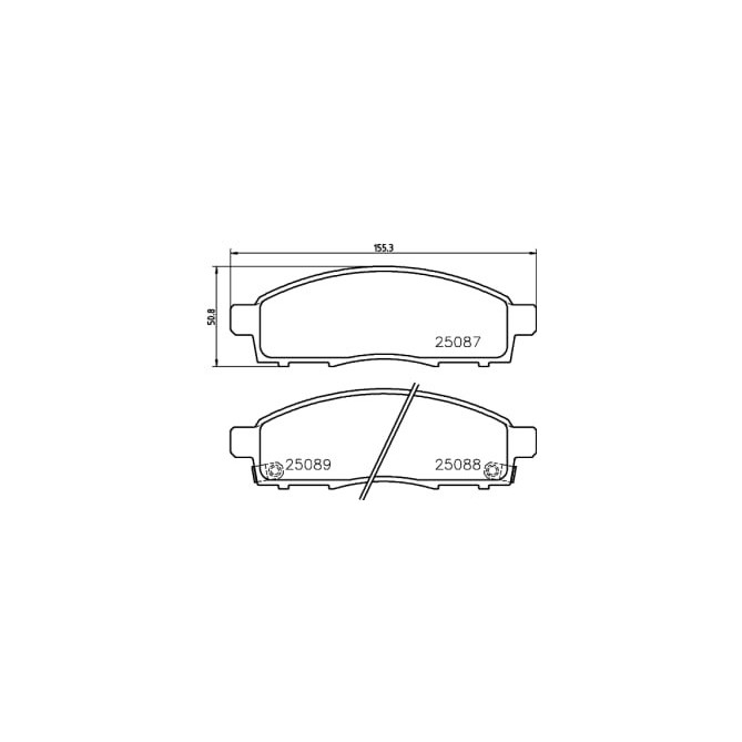 Set placute frana,frana disc BREMBO