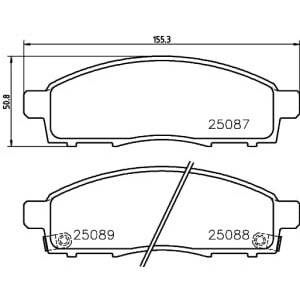 Set placute frana,frana disc BREMBO