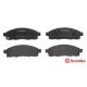 Set placute frana disc Fata BREMBO FIAT FULLBACK MITSUBISHI L200 TRITON 2.2D/2.4D/2.5D Inaltime 51mm Latime 155mm Grosime 16mm