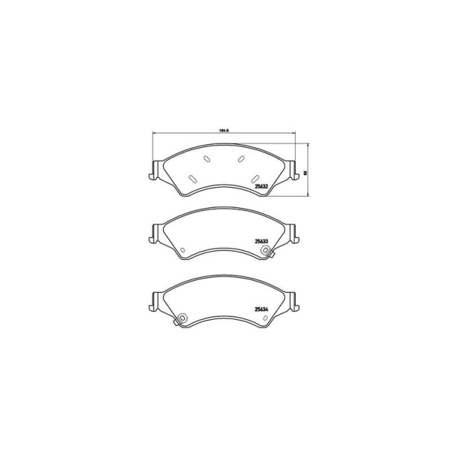 Set placute frana,frana disc BREMBO