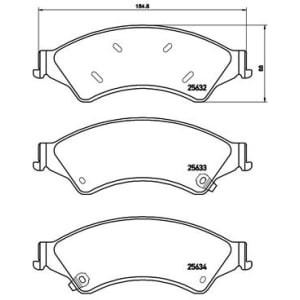 Set placute frana,frana disc BREMBO