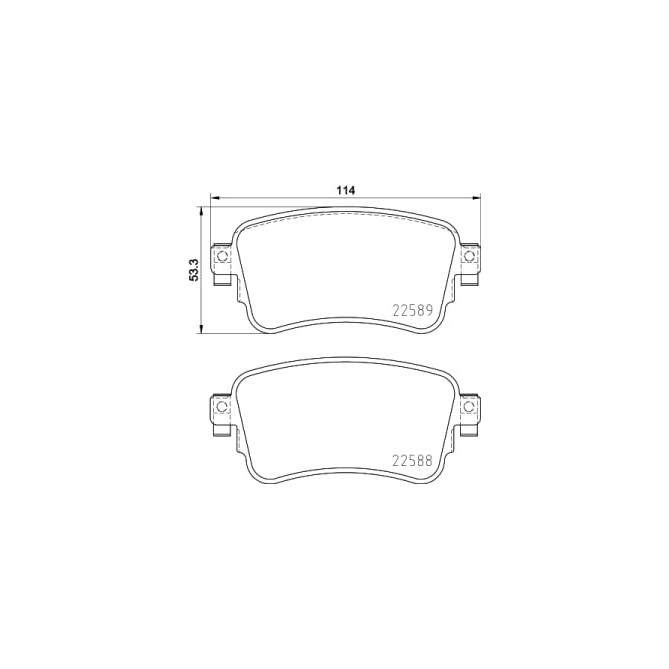 Set placute frana,frana disc BREMBO