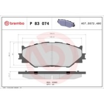 Set placute frana,frana disc BREMBO