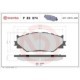 Set placute frana disc BREMBO LEXUS IS C II III 2.2D-3.5 08.05- Fata Inaltime 60mm Latime 155mm Grosime 18mm Senzor uzura Nu