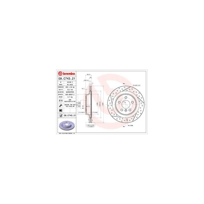 Disc frana BREMBO