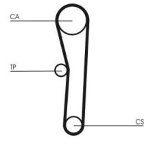 Curea de distributie CONTITECH