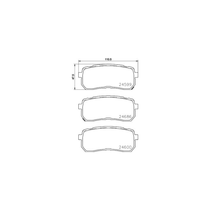 Set placute frana,frana disc BREMBO