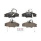 Set placute frana fata BOSCH pentru PEUGEOT 406 1.6/1.8/1.9D 11.95-10.04, inaltime 53.0 mm, latime 129.9 mm, grosime 19.0 mm