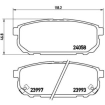 Set placute frana,frana disc BREMBO