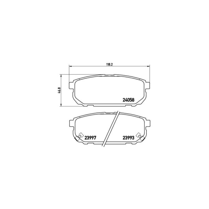 Set placute frana,frana disc BREMBO