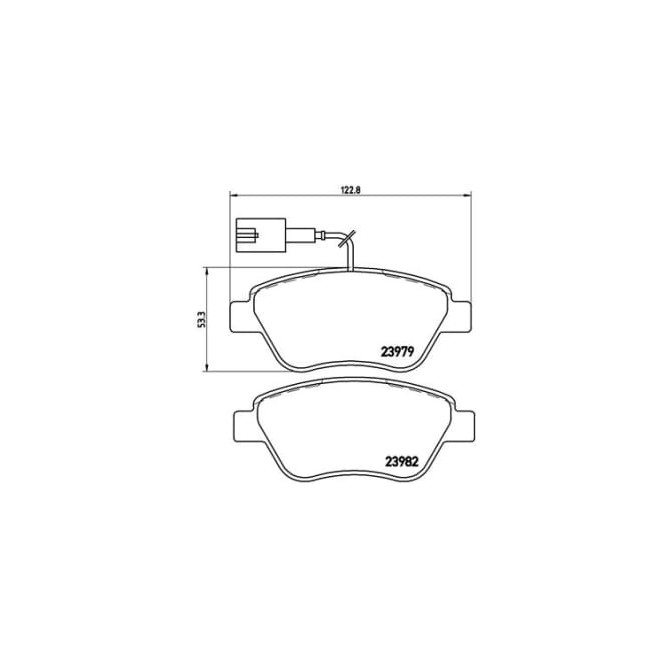 Set placute frana,frana disc BREMBO