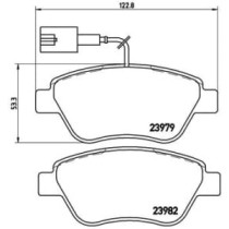 Set placute frana,frana disc BREMBO