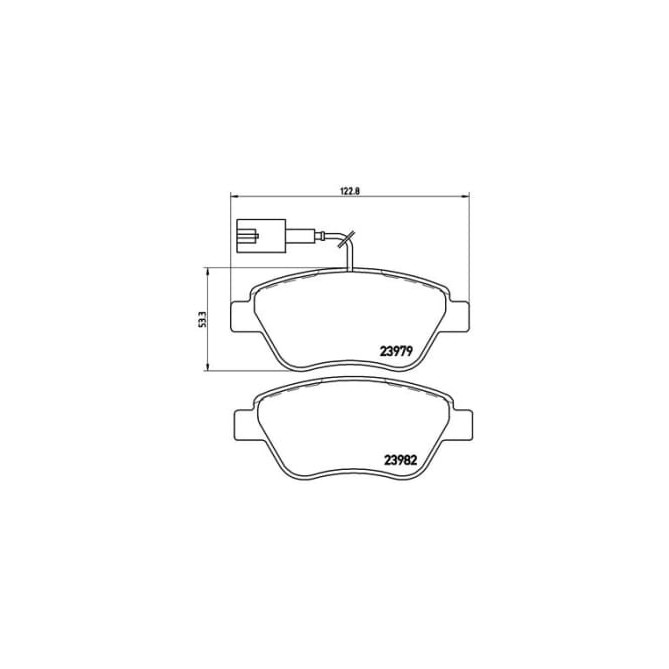 Set placute frana,frana disc BREMBO