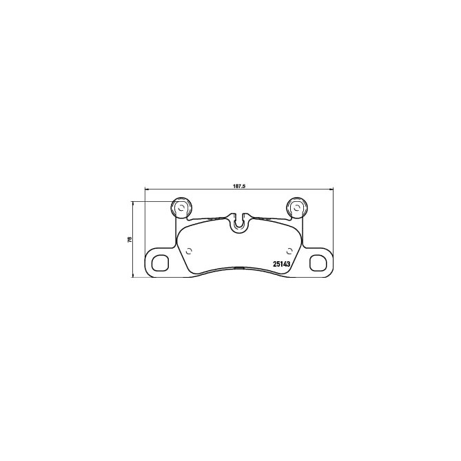 Set placute frana,frana disc BREMBO