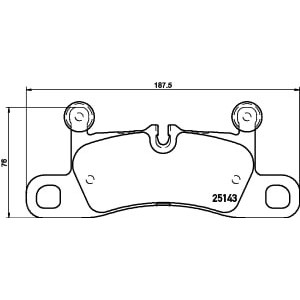 Set placute frana,frana disc BREMBO